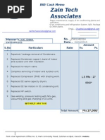 Zain Tech Associates: Bill/ Cash Memo