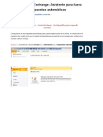 Asistente Para Fuera de Oficina Outlook