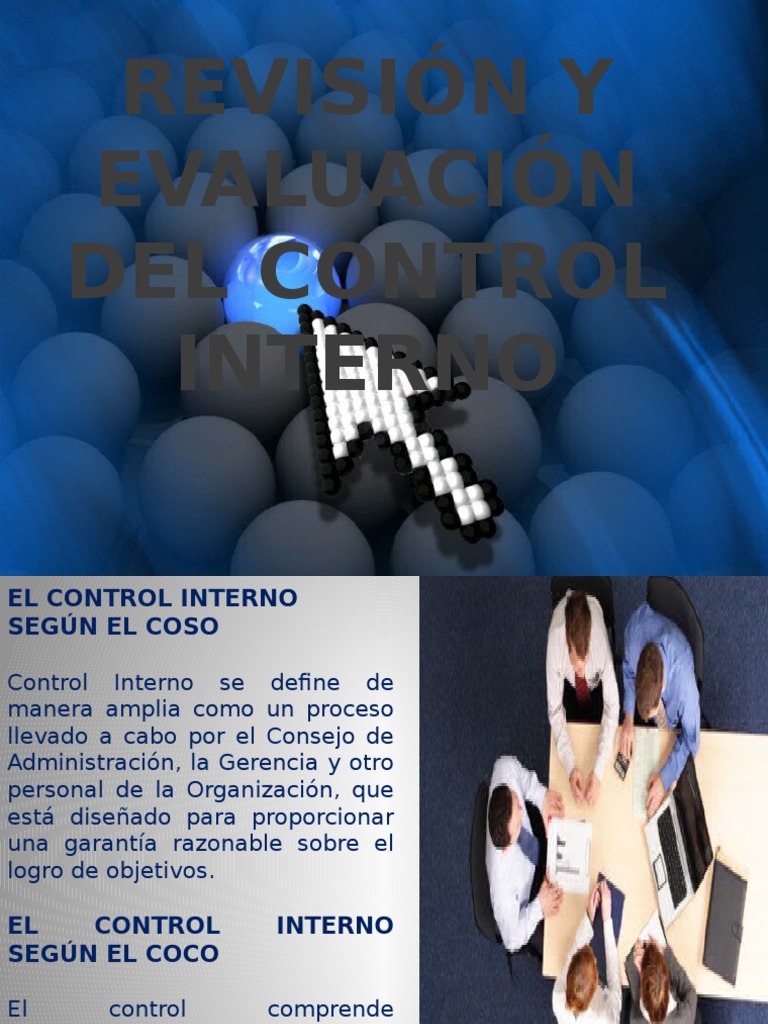 Evaluacion y Revision Del Control Interno | PDF | Auditoría financiera ...
