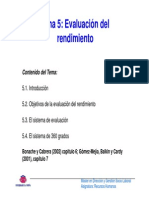 Evaluación del rendimiento