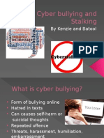 Cyber Bullying and Stalking