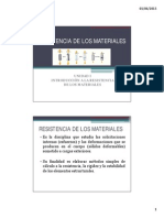 Unidad I. Resistencia de Los Materiales