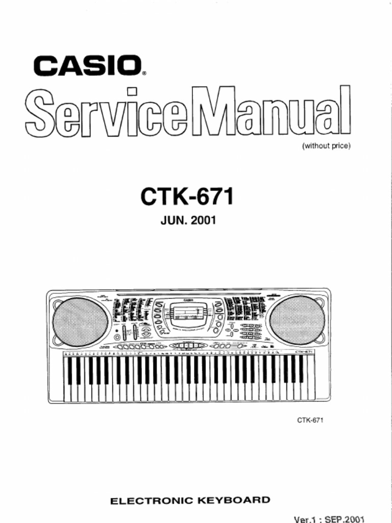 CTK671 Service Manual PDF