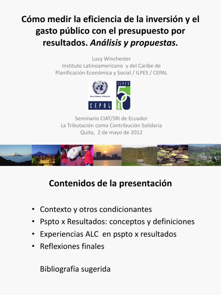 Eficiencia del Gasto Público en ALC | PDF | Presupuesto | Deuda ...