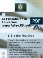 Filosofia de La Educacion