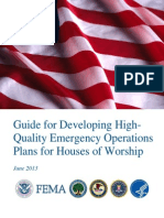 Emergency Plans For Houses of Worship