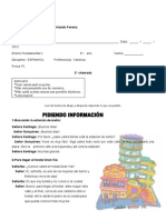 Prueba P1 - 6° ANO  t. 01  2° chamada