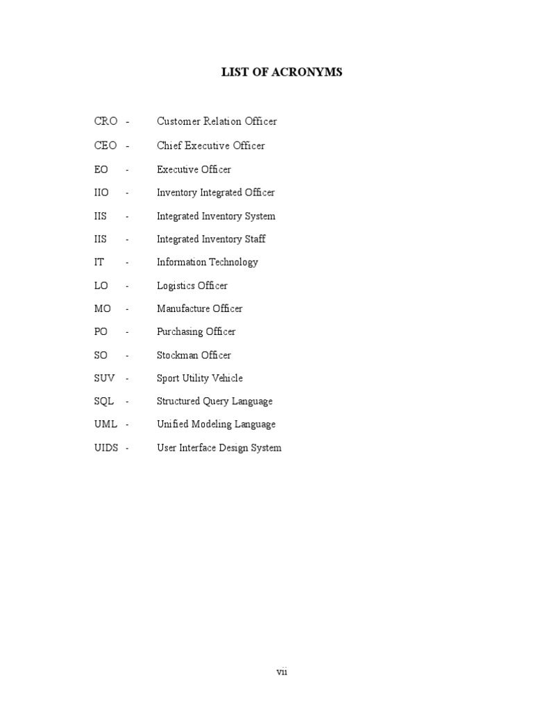 List of Business Acronyms Explained | PDF