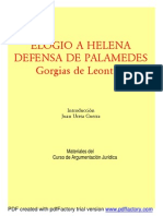 Gorgias Elogio Helena y Palamedes