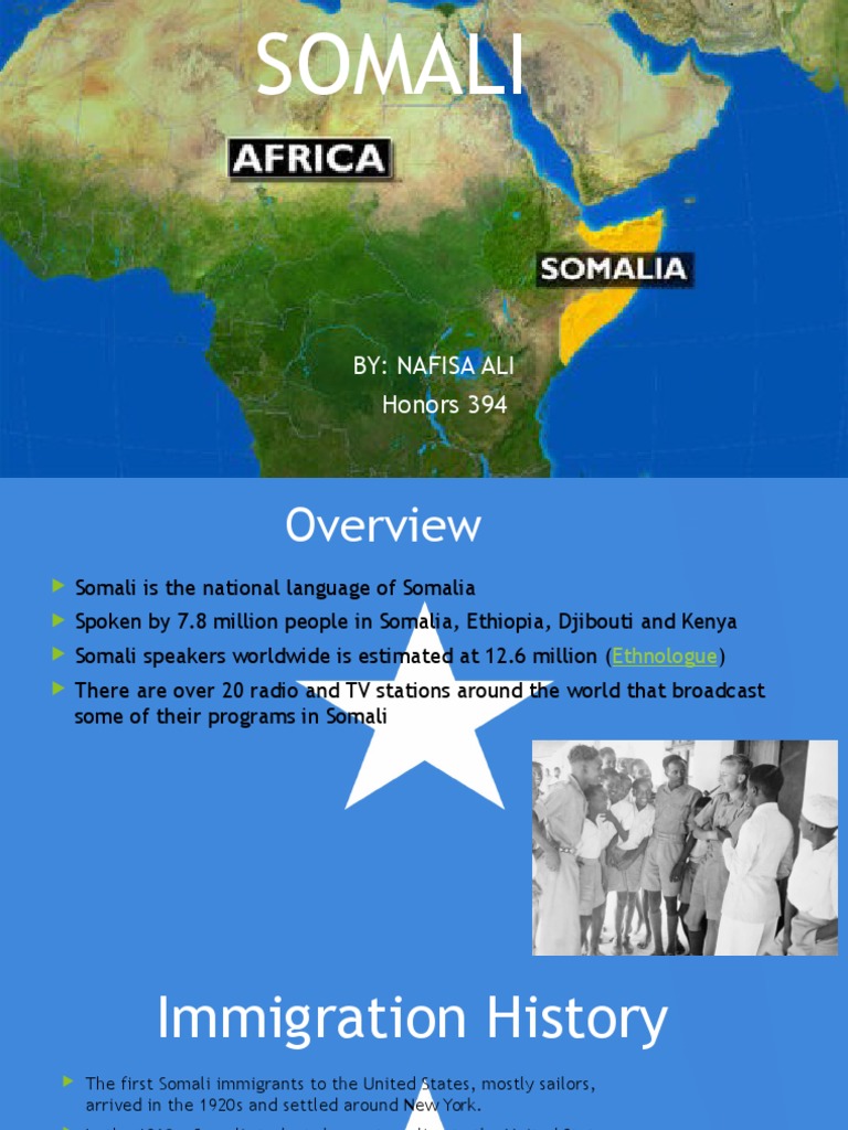 Somali Language and Immigration History | PDF | Politics | Social Science
