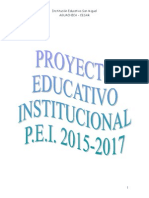 PEI 2014-2017, Institución Educativa San Miguel