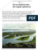 Vale Do Ribeira Se Organiza Para Defender Direito à Água e Preservar Mananciais — Rede Brasil Atual