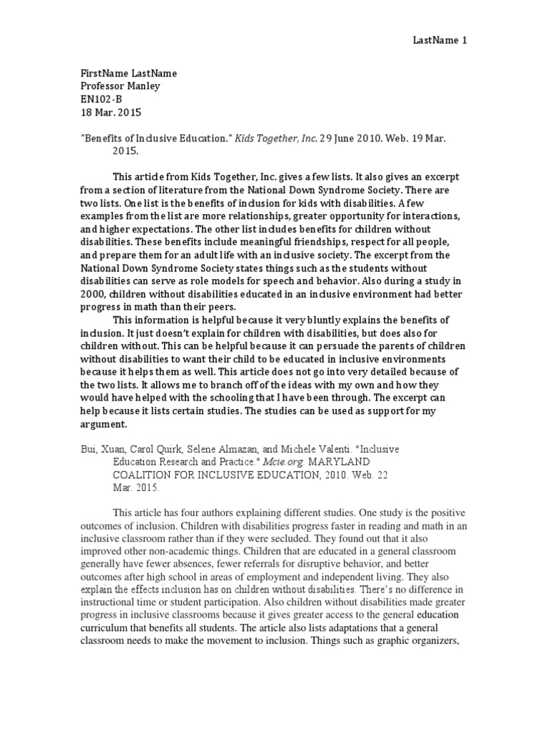 Annotated bibliography example apa 7th edition picture