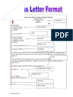 7-Business Letter Format With Blanks