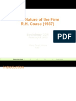 The Nature of The Firm R.H. Coase