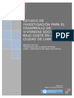 Estudio Investigación Para El Desarrollo de v IviendasSociales