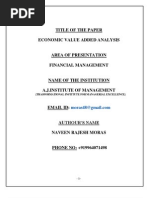 Download Economic Value Added Analysis by moras99  SN26809557 doc pdf