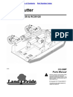 Land Pride 312-298P Parts Manual For RC15, RC25, RC35 & RC35120