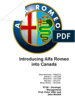 Introducing Alfa Romeo Into Canada