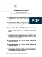 El Dinero Electronico en El Peru A Proposito Del Conversatorio - Retos A La Nueva Regulacion Del Dinero Electronico en El Peru