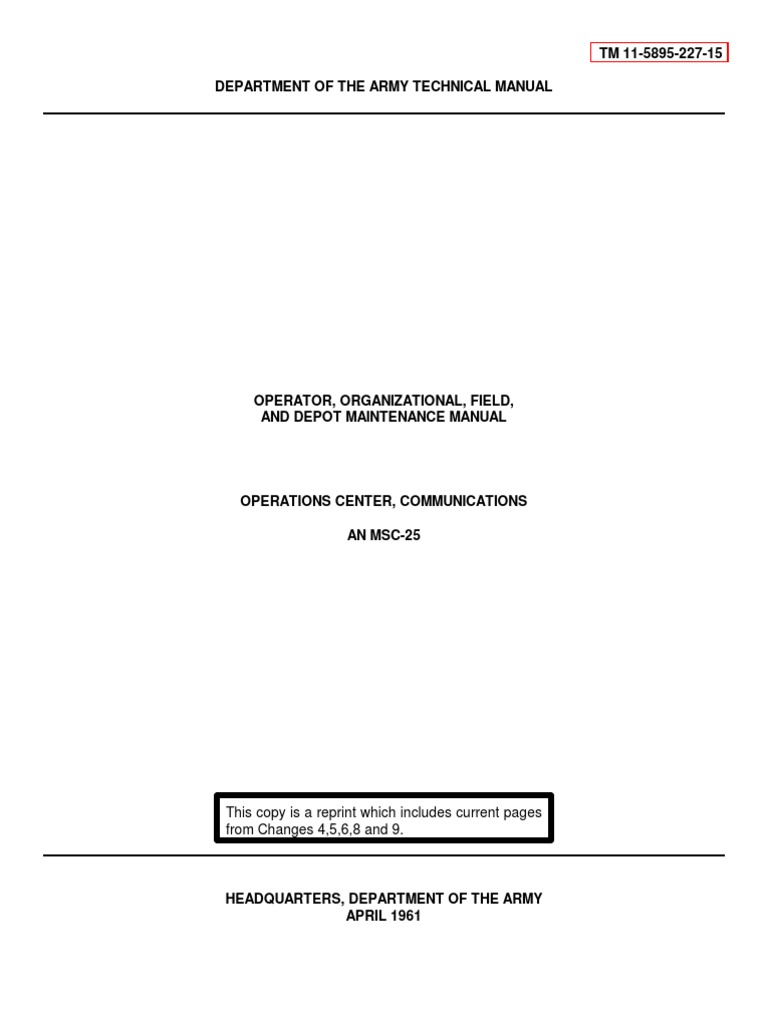 Tm 11-5895-227-15 Department of the Army Technical | Air Conditioning |  Electrical Connector