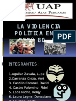 La Violencia Política en El Perú 80 - Diapos
