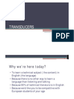 Transducers - Presentation