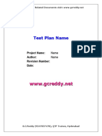 Test Plan Name: Project Name: Author: Revision Number: Date