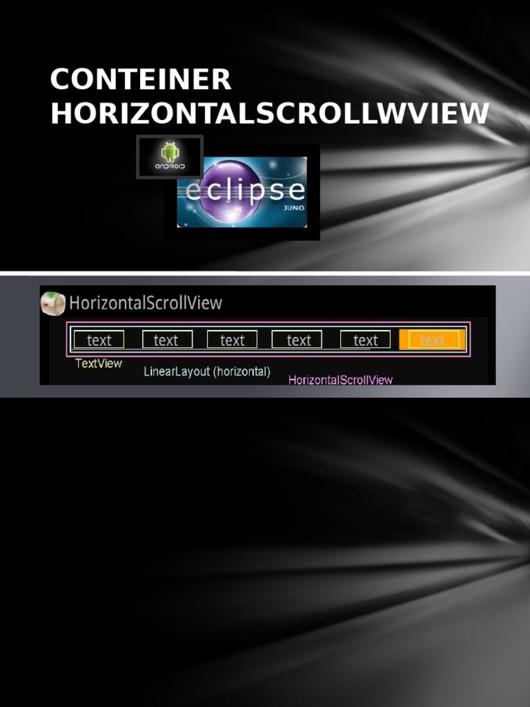 Horizontal Scroll View Container Guide | PDF