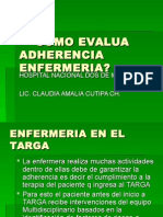 Como Evalua Adherencia Enfermeria