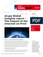 Global Insights Report – the Impact of the Internet on Print