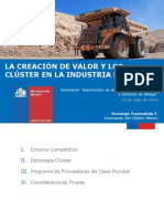 Creacion de Valor y Cluster Ind Minera - D. Fuenzalida - Min Mineria
