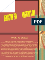 Valentine's Day- DEDICATION- WHAT IS LOVE?