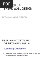 Retaining Wall Design and Detailing Guide | PDF | Soil | Mechanics