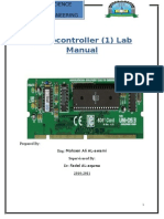 Microcontroller (1) Lab Manual: Prepared By: Eng: Mohsen Ali AL-awami Supervisered By: DR: Fadel AL-aqawa 2010-2011