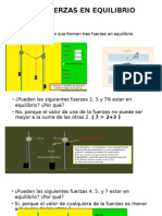 Tres Fuerzas en Equilibrio