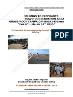 2015 Amboseli-Tsavo Ivory Belongs To Elephant Campaign Walk Report