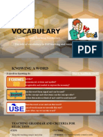 ESP Vocabulary