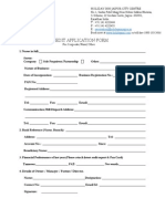 Credit Application Form For Corporate