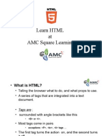 Learn HTML at Amc Square Learning