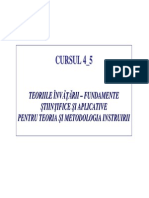 Curs 4 si 5 Teoria si metodologia instruirii