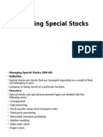 Managing Special Stocks