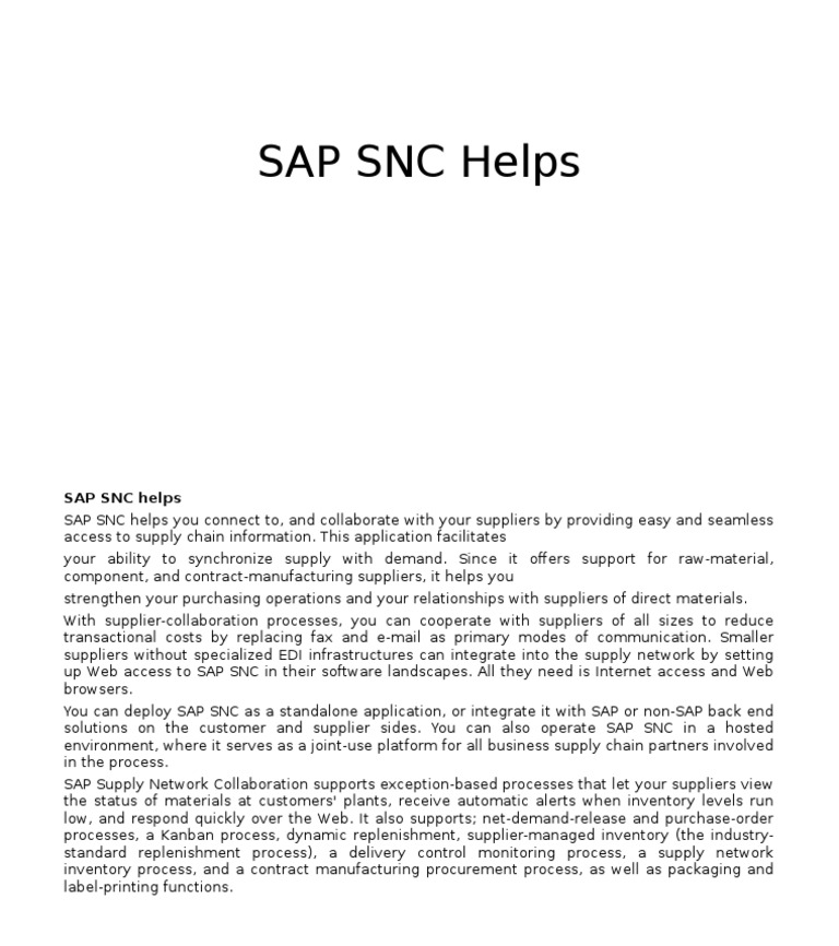 Sap SNC PDF
