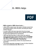 SAPs MRPs - Materialss