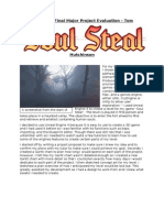 Soul Steal Final Major Project Evaluation - Tom