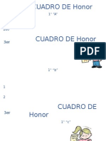 Formato de Cuadro de Honor