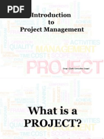Introduction to Project Management