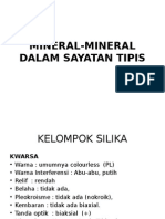 Mineral-Mineral Dalam Sayatan Tipis