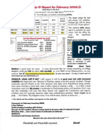 IV Report For February 2015