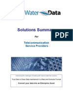 Solutions Summary: Telecommunication Service Providers